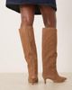 Free People Free People kiki classic kitten heel suede boots in tan-Brown - 2