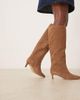 Free People Free People kiki classic kitten heel suede boots in tan-Brown - 3