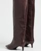 Free People Free People Kiki Kitten Heel Leather Boots Mahogany Leather - 4