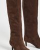 Free People Free People Kiki Kitten Heel Suede Boots Chocolate Suede - 5