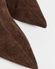 Free People Free People Kiki Kitten Heel Suede Boots Chocolate Suede - 6
