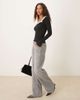 Free People Free People lace trim long sleeve top in black - 2