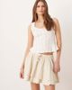 Free People Free People lady tulip ruffle mini skirt in tea-Neutral - 1