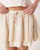 Free People Free People lady tulip ruffle mini skirt in tea-Neutral - 3
