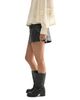 Free People Free People Lainey Studded Faux Leather Mini Skirt - 4
