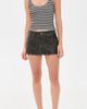 Free People Free People Lainey Studded Vegan Mini Skirt Black - 5