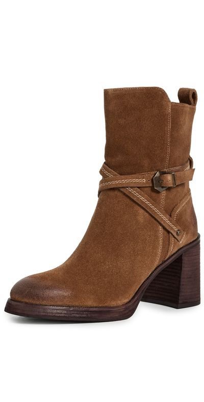 Free People Free People Landry Platform Boots Faded Tobacco Suede