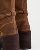Free People Free People Landry Platform Boots Faded Tobacco Suede - 5