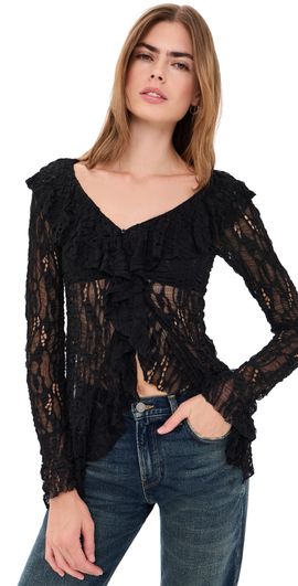 Free People Free People Laney Cardigan Black