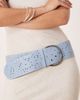 Free People Free People Laurel hip belt in chambay blue - 1