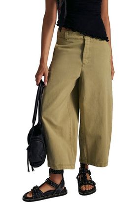 Free People Free People Lay Down Ankle Wide Leg Chinos