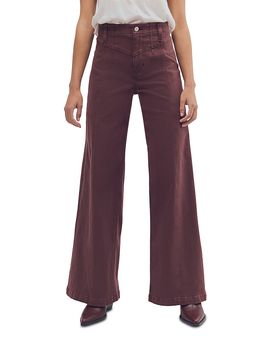 Free People Free People Libre Cotton Blend Corduroy Wide Leg Pants