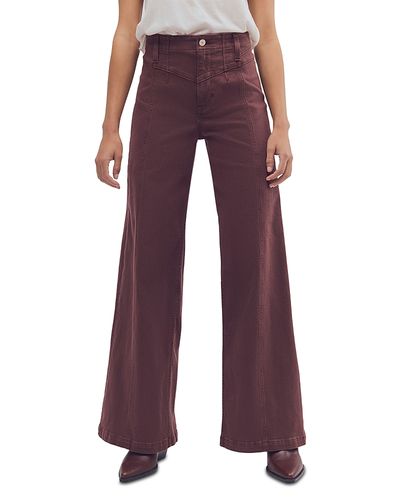 Free People Free People Libre Cotton Blend Corduroy Wide Leg Pants