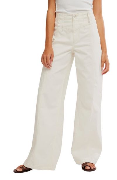 Free People Free People Libre Front Yoke Wide Leg Jeans