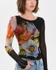 Free People Free People Lilly Printed Long Sleeve Tee Black Combo - 2
