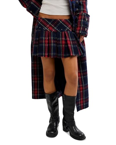 Free People Free People London Calling Pleated Mini Kilt