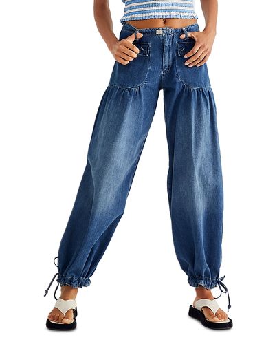 Free People Free People Lotus Mid Rise Balloon Jeans in Juno