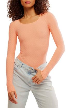 Free People Free People Love Letter Long Sleeve Knit Top