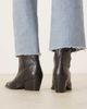 Free People Free People low heel leather cowboy boots in black - 3