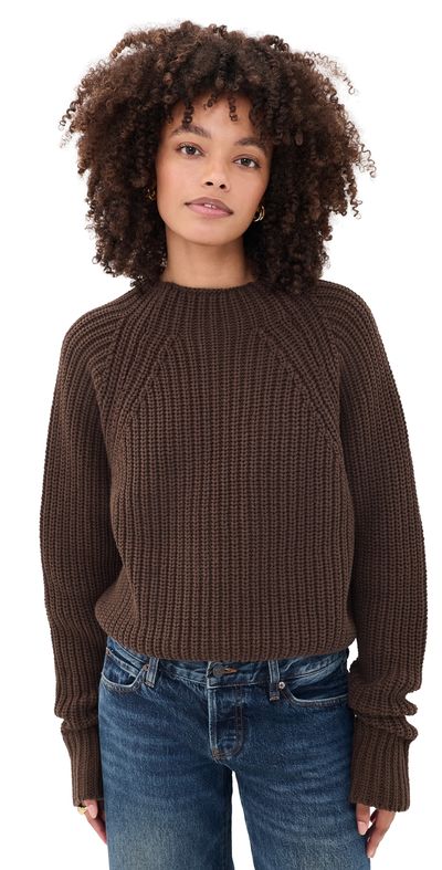 Free People Free People Low Tide Pullover Chocolate