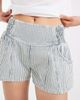Free People Free People Luna railroad mini shorts in horizon stripe-Blue - 3