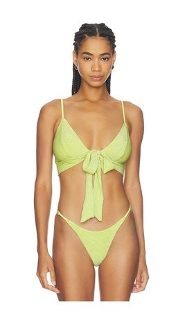 Free People Free People Lurex Sydney Crop Bikini Top
