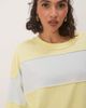 Free People Free People maddie striped oversized t-shirt in yellow - 3