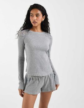 Free People Free People made you blush short in heather gray