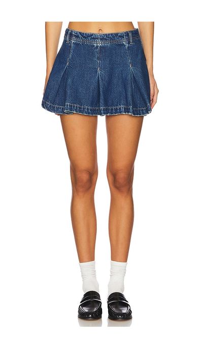 Free People Free People Madison Ave Denim Mini Skirt