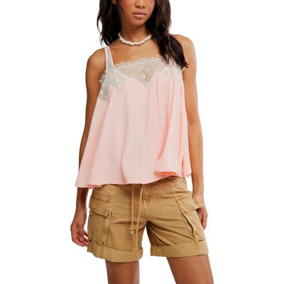 Free People Free People Make Me Yours Eyelash Satin Lace Camisole
