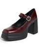 Free People Free People Marais Chunky Mary Janes Espresso Leather - 1