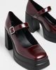 Free People Free People Marais Chunky Mary Janes Espresso Leather - 5
