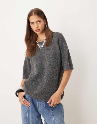 Free People Free People Margot sweater in charcoal-Gray