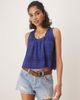 Free People Free People marina eyelet detail tank top in blue - 1