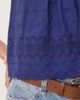 Free People Free People marina eyelet detail tank top in blue - 3