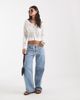 Free People Free People Maris fine gauge cardigan in ivory-White - 1
