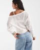Free People Free People Maris fine gauge cardigan in ivory-White - 2