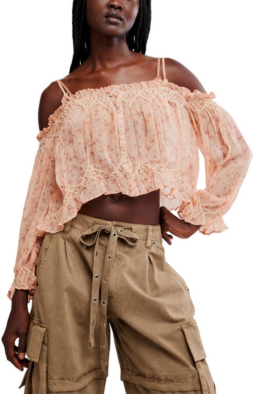 Free People Free People Marlow Cold Shoulder Button-Up Top