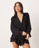 Free People Free People midnight muse satin shorts in black - part of a set - 4