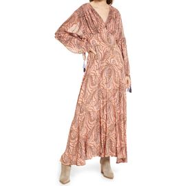 chinese dress ladies Free People Taking Sides Maxi/Berry Blossom  Thecottageboutique