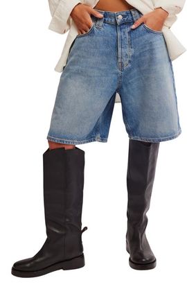 Free People Free People Montana Denim Mid Rise Bermuda Shorts