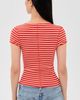 Free People Free People Most Wanted Striped Cardigan Red/White Stripe - 3