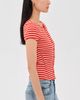 Free People Free People Most Wanted Striped Cardigan Red/White Stripe - 4
