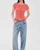 Free People Free People Most Wanted Striped Cardigan Red/White Stripe - 5