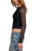 Free People Free People Night Mode Mesh Lace Layering Top - 5