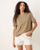 Free People Free People nina oversized t-shirt in olive-Green - 1