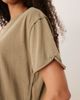 Free People Free People nina oversized t-shirt in olive-Green - 3