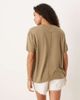 Free People Free People nina oversized t-shirt in olive-Green - 4