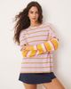 Free People Free People nina striped long sleeve top in pink - 1