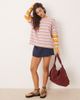 Free People Free People nina striped long sleeve top in pink - 3